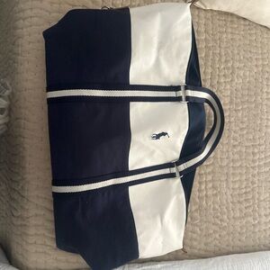 Ralph Lauren Black and White Duffel Bag